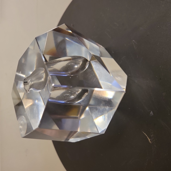 littala Mid-Century Modern Faceted Crystal Bud Vase by Timo Sarpaneva - Picture 5 of 10